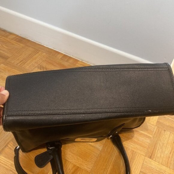 Cole Haan Women Black Genuine Leather Shoulder Crossbody Bag - Picture 6 of 10